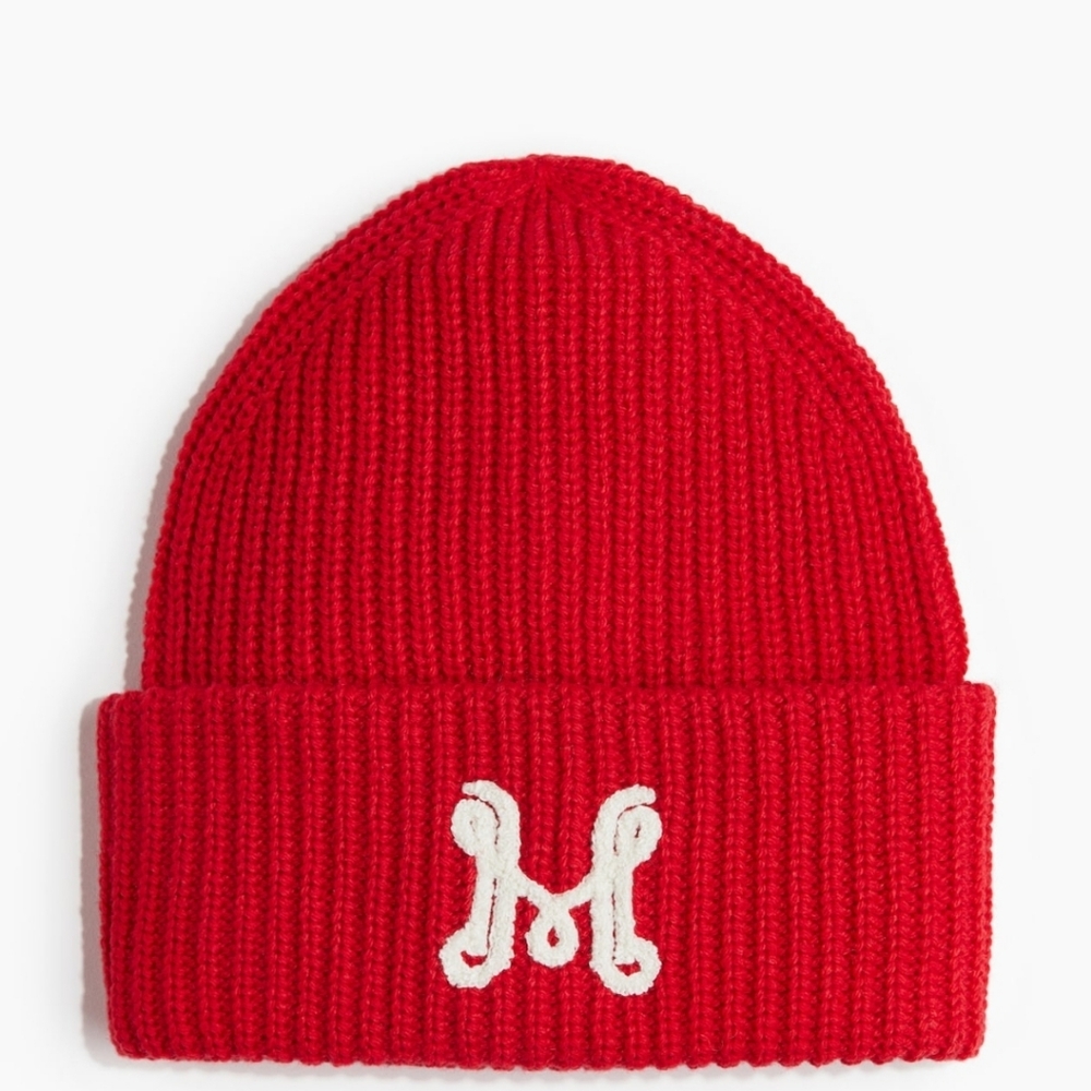H&M Red Knit Beanie